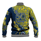 North Queensland Cowboys NAIDOC Week 2026 Baseball Jacket Aboriginal Lizard Dot Painting - 50 Years of Deadly