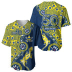 North Queensland Cowboys NAIDOC Week 2026 Baseball Jersey Aboriginal Lizard Dot Painting - 50 Years of Deadly