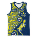 North Queensland Cowboys NAIDOC Week 2026 Basketball Jersey Aboriginal Lizard Dot Painting - 50 Years of Deadly
