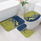 North Queensland Cowboys NAIDOC Week 2026 Bathroom Set Aboriginal Lizard Dot Painting - 50 Years of Deadly