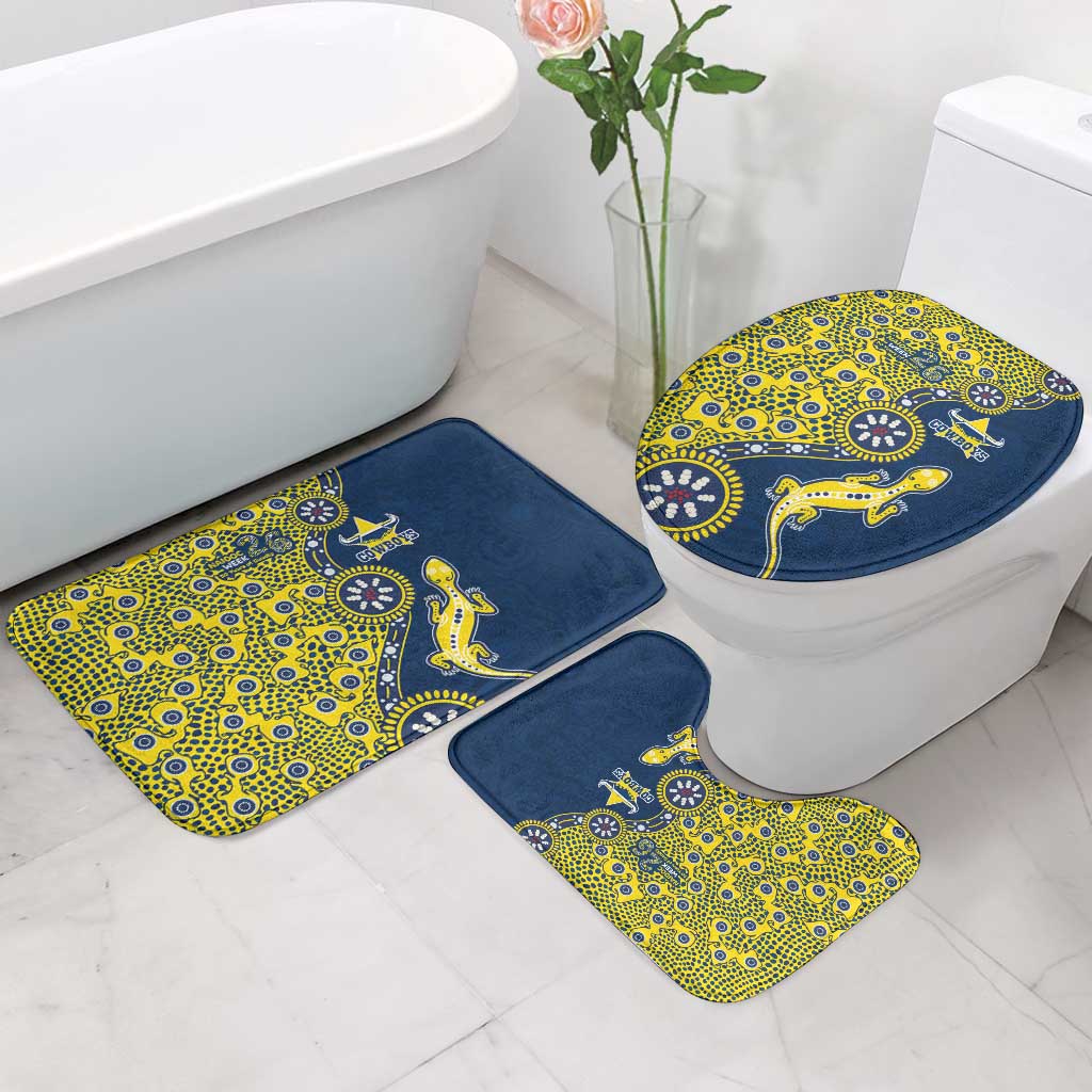 North Queensland Cowboys NAIDOC Week 2026 Bathroom Set Aboriginal Lizard Dot Painting - 50 Years of Deadly