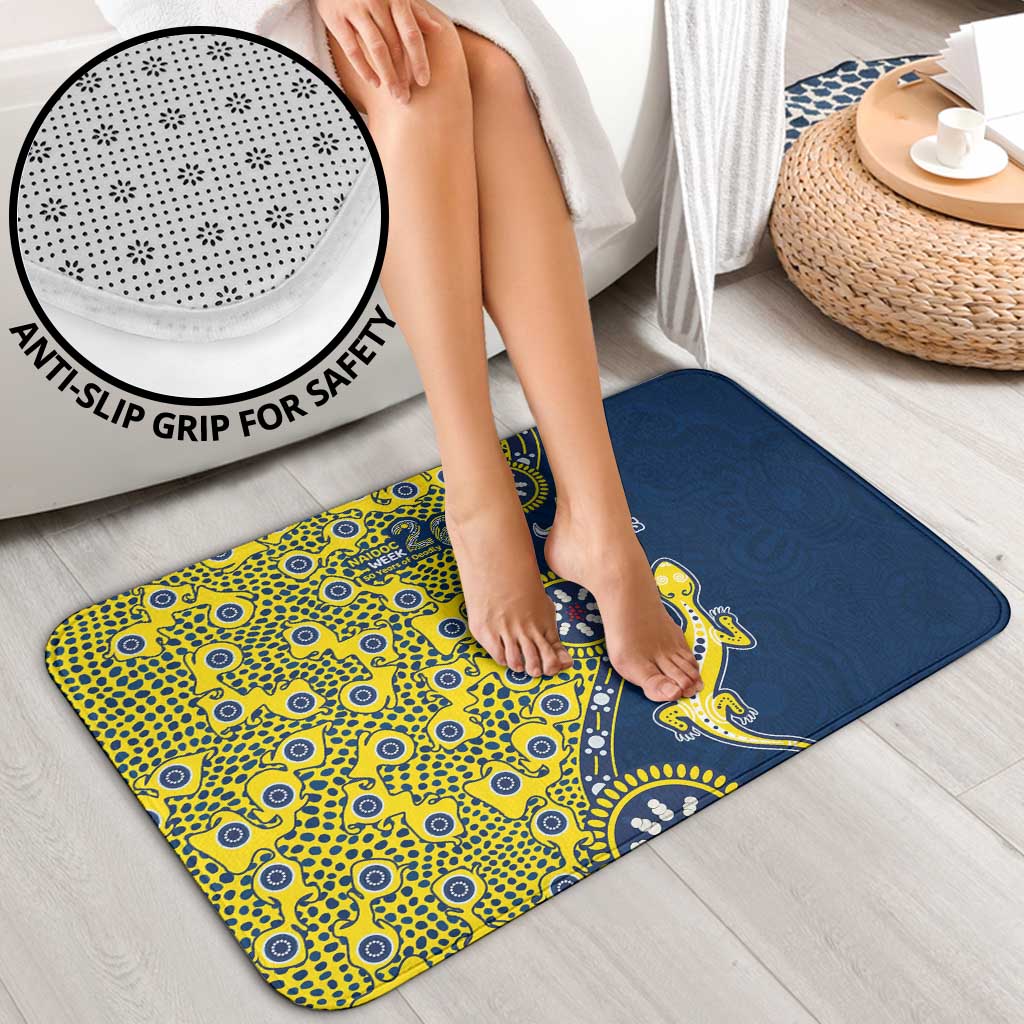 North Queensland Cowboys NAIDOC Week 2026 Bathroom Set Aboriginal Lizard Dot Painting - 50 Years of Deadly