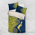 North Queensland Cowboys NAIDOC Week 2026 Bedding Set Aboriginal Lizard Dot Painting - 50 Years of Deadly