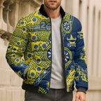 North Queensland Cowboys NAIDOC Week 2026 Bomber Puffer Jacket Aboriginal Lizard Dot Painting - 50 Years of Deadly