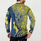 North Queensland Cowboys NAIDOC Week 2026 Button Sweatshirt Aboriginal Lizard Dot Painting - 50 Years of Deadly