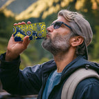 North Queensland Cowboys NAIDOC Week 2026 4 in 1 Can Cooler Tumbler Aboriginal Lizard Dot Painting - 50 Years of Deadly