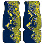 North Queensland Cowboys NAIDOC Week 2026 Car Mats Aboriginal Lizard Dot Painting - 50 Years of Deadly