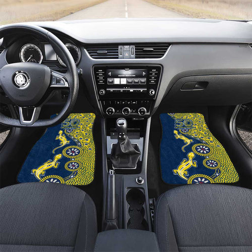 North Queensland Cowboys NAIDOC Week 2026 Car Mats Aboriginal Lizard Dot Painting - 50 Years of Deadly