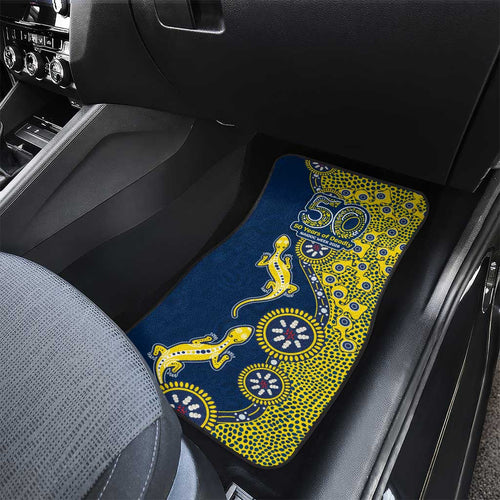 North Queensland Cowboys NAIDOC Week 2026 Car Mats Aboriginal Lizard Dot Painting - 50 Years of Deadly