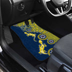 North Queensland Cowboys NAIDOC Week 2026 Car Mats Aboriginal Lizard Dot Painting - 50 Years of Deadly