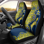 North Queensland Cowboys NAIDOC Week 2026 Car Seat Cover Aboriginal Lizard Dot Painting - 50 Years of Deadly