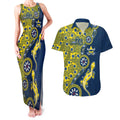 North Queensland Cowboys NAIDOC Week 2026 Couples Matching Tank Maxi Dress and Hawaiian Shirt Aboriginal Lizard Dot Painting - 50 Years of Deadly