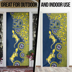 North Queensland Cowboys NAIDOC Week 2026 Door Cover Aboriginal Lizard Dot Painting - 50 Years of Deadly