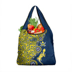 North Queensland Cowboys NAIDOC Week 2026 Grocery Bag Aboriginal Lizard Dot Painting - 50 Years of Deadly