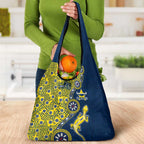 North Queensland Cowboys NAIDOC Week 2026 Grocery Bag Aboriginal Lizard Dot Painting - 50 Years of Deadly