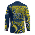 North Queensland Cowboys NAIDOC Week 2026 Hockey Jersey Aboriginal Lizard Dot Painting - 50 Years of Deadly