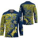North Queensland Cowboys NAIDOC Week 2026 Hockey Jersey Aboriginal Lizard Dot Painting - 50 Years of Deadly