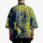 North Queensland Cowboys NAIDOC Week 2026 Kimono Aboriginal Lizard Dot Painting - 50 Years of Deadly