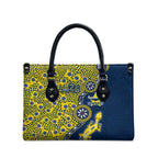North Queensland Cowboys NAIDOC Week 2026 Leather Bag Aboriginal Lizard Dot Painting - 50 Years of Deadly