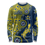 North Queensland Cowboys NAIDOC Week 2026 Long Sleeve Shirt Aboriginal Lizard Dot Painting - 50 Years of Deadly