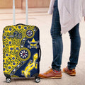 North Queensland Cowboys NAIDOC Week 2026 Luggage Cover Aboriginal Lizard Dot Painting - 50 Years of Deadly