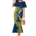 North Queensland Cowboys NAIDOC Week 2026 Mermaid Dress Aboriginal Lizard Dot Painting - 50 Years of Deadly