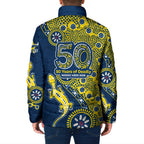 North Queensland Cowboys NAIDOC Week 2026 Padded Jacket Aboriginal Lizard Dot Painting - 50 Years of Deadly