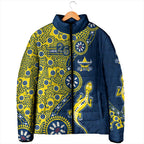 North Queensland Cowboys NAIDOC Week 2026 Padded Jacket Aboriginal Lizard Dot Painting - 50 Years of Deadly