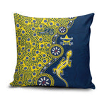 North Queensland Cowboys NAIDOC Week 2026 Pillow Cover Aboriginal Lizard Dot Painting - 50 Years of Deadly