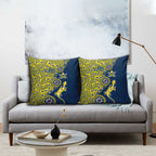 North Queensland Cowboys NAIDOC Week 2026 Pillow Cover Aboriginal Lizard Dot Painting - 50 Years of Deadly