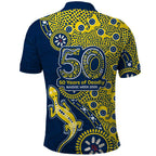 North Queensland Cowboys NAIDOC Week 2026 Polo Shirt Aboriginal Lizard Dot Painting - 50 Years of Deadly