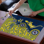 North Queensland Cowboys NAIDOC Week 2026 Puzzle Aboriginal Lizard Dot Painting - 50 Years of Deadly
