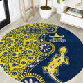 North Queensland Cowboys NAIDOC Week 2026 Round Carpet Aboriginal Lizard Dot Painting - 50 Years of Deadly
