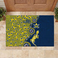 North Queensland Cowboys NAIDOC Week 2026 Rubber Doormat Aboriginal Lizard Dot Painting - 50 Years of Deadly