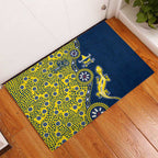 North Queensland Cowboys NAIDOC Week 2026 Rubber Doormat Aboriginal Lizard Dot Painting - 50 Years of Deadly