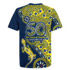 North Queensland Cowboys NAIDOC Week 2026 Rugby Jersey Aboriginal Lizard Dot Painting - 50 Years of Deadly