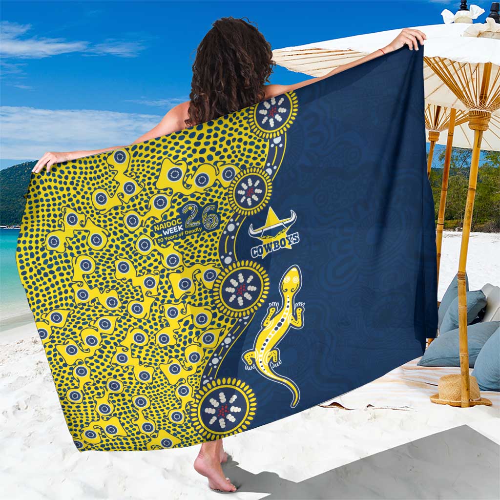 North Queensland Cowboys NAIDOC Week 2026 Sarong Aboriginal Lizard Dot Painting - 50 Years of Deadly