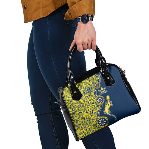 North Queensland Cowboys NAIDOC Week 2026 Shoulder Handbag Aboriginal Lizard Dot Painting - 50 Years of Deadly
