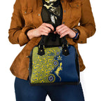 North Queensland Cowboys NAIDOC Week 2026 Shoulder Handbag Aboriginal Lizard Dot Painting - 50 Years of Deadly