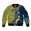 North Queensland Cowboys NAIDOC Week 2026 Sleeve Zip Bomber Jacket Aboriginal Lizard Dot Painting - 50 Years of Deadly