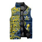 North Queensland Cowboys NAIDOC Week 2026 Sleeveless Puffer Jacket Aboriginal Lizard Dot Painting - 50 Years of Deadly