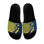 North Queensland Cowboys NAIDOC Week 2026 Slide Sandals Aboriginal Lizard Dot Painting - 50 Years of Deadly