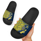 North Queensland Cowboys NAIDOC Week 2026 Slide Sandals Aboriginal Lizard Dot Painting - 50 Years of Deadly