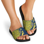 North Queensland Cowboys NAIDOC Week 2026 Slide Sandals Aboriginal Lizard Dot Painting - 50 Years of Deadly