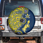 North Queensland Cowboys NAIDOC Week 2026 Spare Tire Cover Aboriginal Lizard Dot Painting - 50 Years of Deadly
