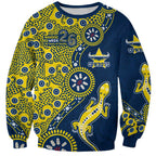 North Queensland Cowboys NAIDOC Week 2026 Sweatshirt Aboriginal Lizard Dot Painting - 50 Years of Deadly