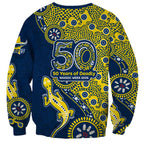 North Queensland Cowboys NAIDOC Week 2026 Sweatshirt Aboriginal Lizard Dot Painting - 50 Years of Deadly
