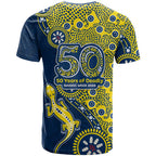North Queensland Cowboys NAIDOC Week 2026 T Shirt Aboriginal Lizard Dot Painting - 50 Years of Deadly