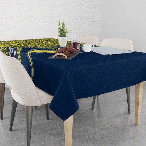 North Queensland Cowboys NAIDOC Week 2026 Tablecloth Aboriginal Lizard Dot Painting - 50 Years of Deadly