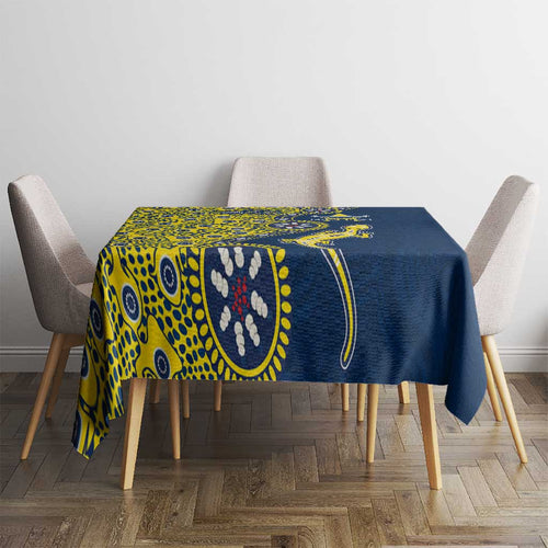 North Queensland Cowboys NAIDOC Week 2026 Tablecloth Aboriginal Lizard Dot Painting - 50 Years of Deadly